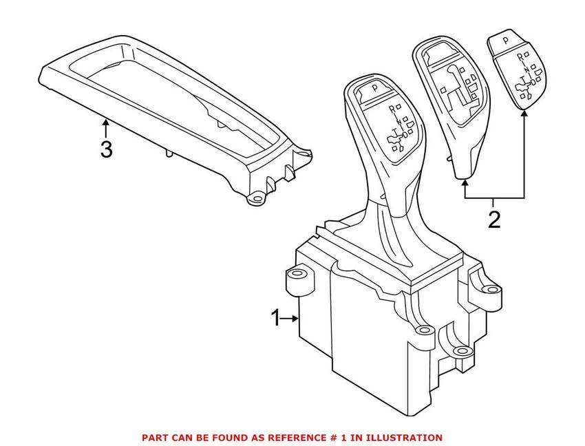 BMW Automatic Transmission Shift Lever 61319296910